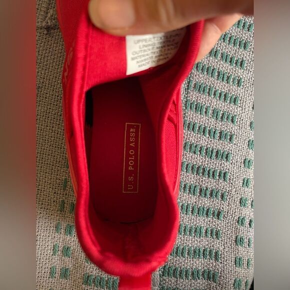 U.S. POLO ASSN., Red High Tops w/o Laces, Size 7.5 - Picture 4 of 6